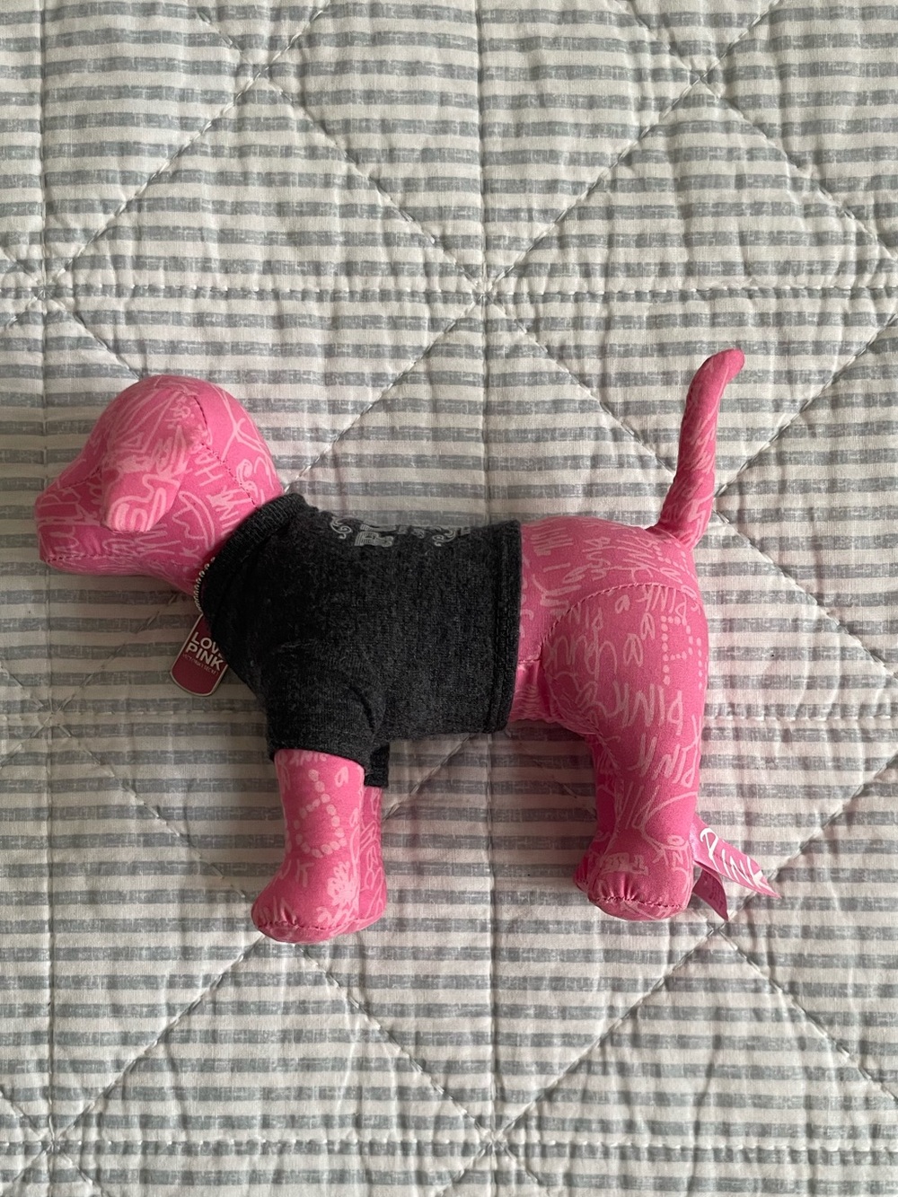 Rare Vintage VS PINK Mascot Dog Plush Love & Rock N Roll 86 Tour Tag